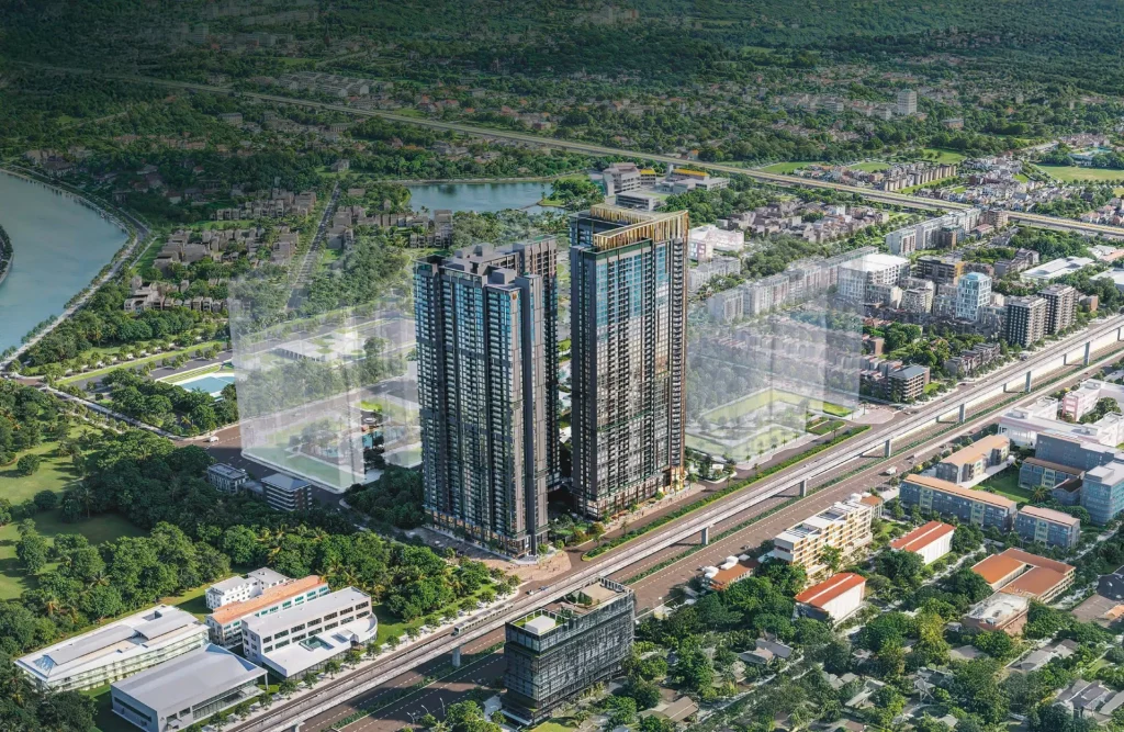 Toàn cảnh tòa tháp dự án HaNoi Seasons Garden