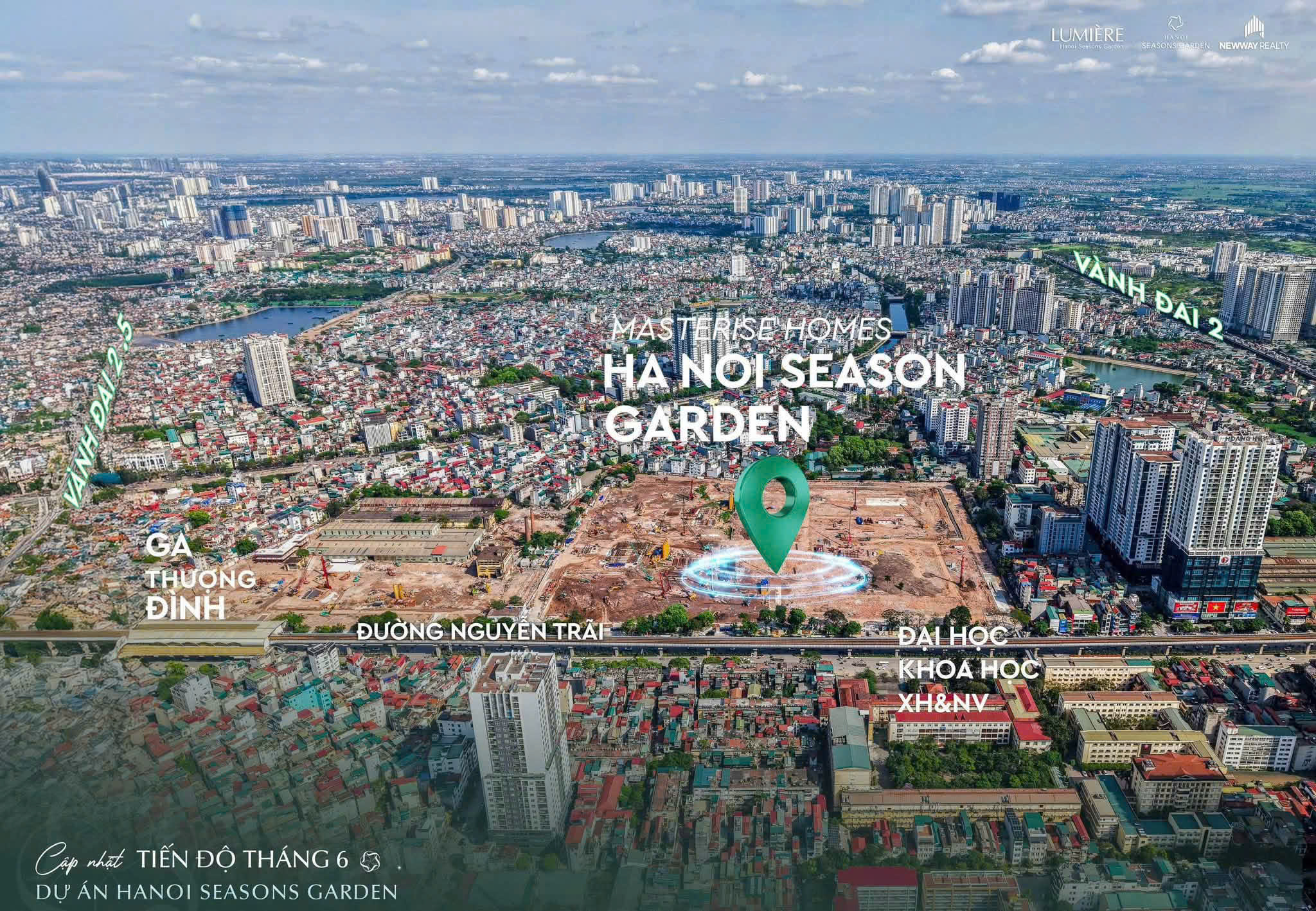 Tiến độ Hanoi Seasons Garden tháng 6.2026
