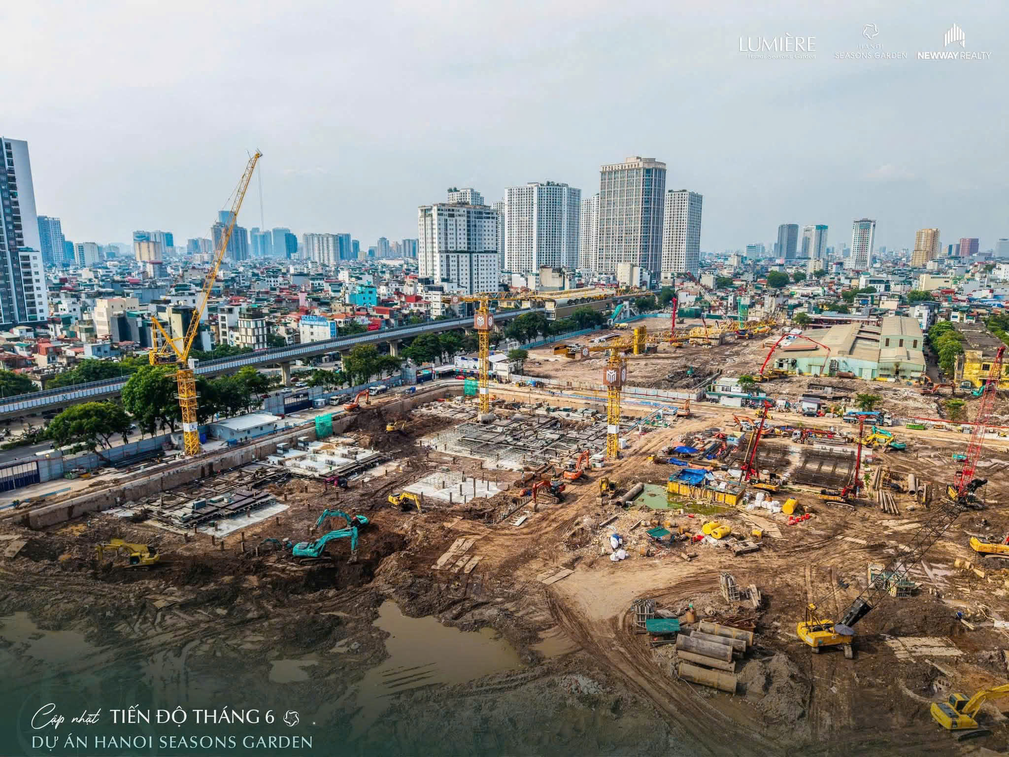 Tiến độ Hanoi Seasons Garden tháng 6.2026