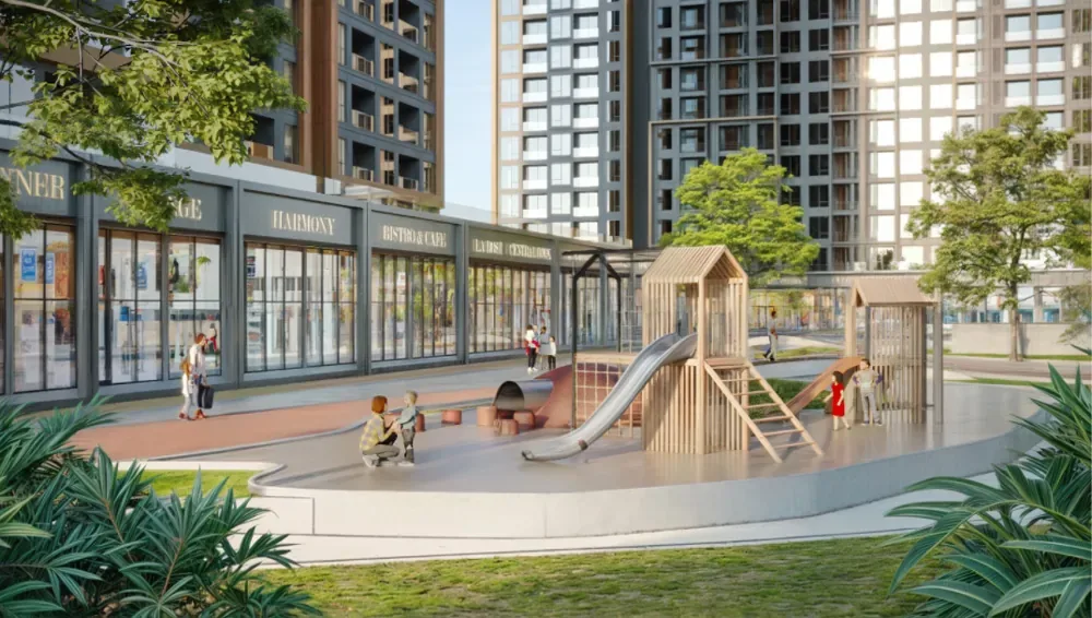 Khu vui chơi trẻ em ngoài trời tại phân khu The Parkland, tổ hợp Imperia Ocean City